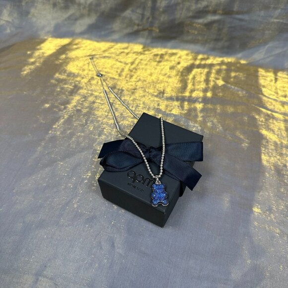 APM Monaco Baba Yummy Bear Sterling Silver Necklace - Picture 1 of 5